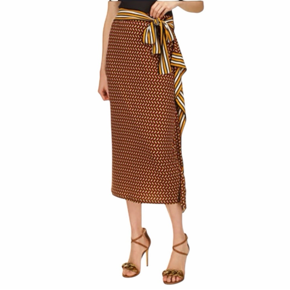 Michael Kors Elegant Geometric Patterned Skirt - image 1